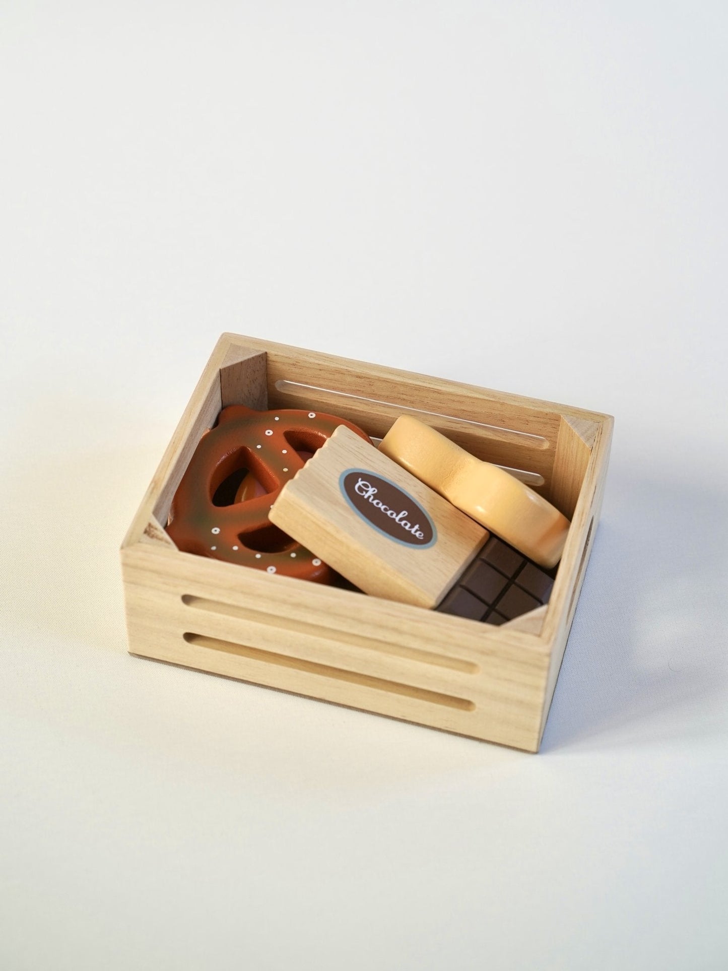 Wooden Bakery Crate Play Set