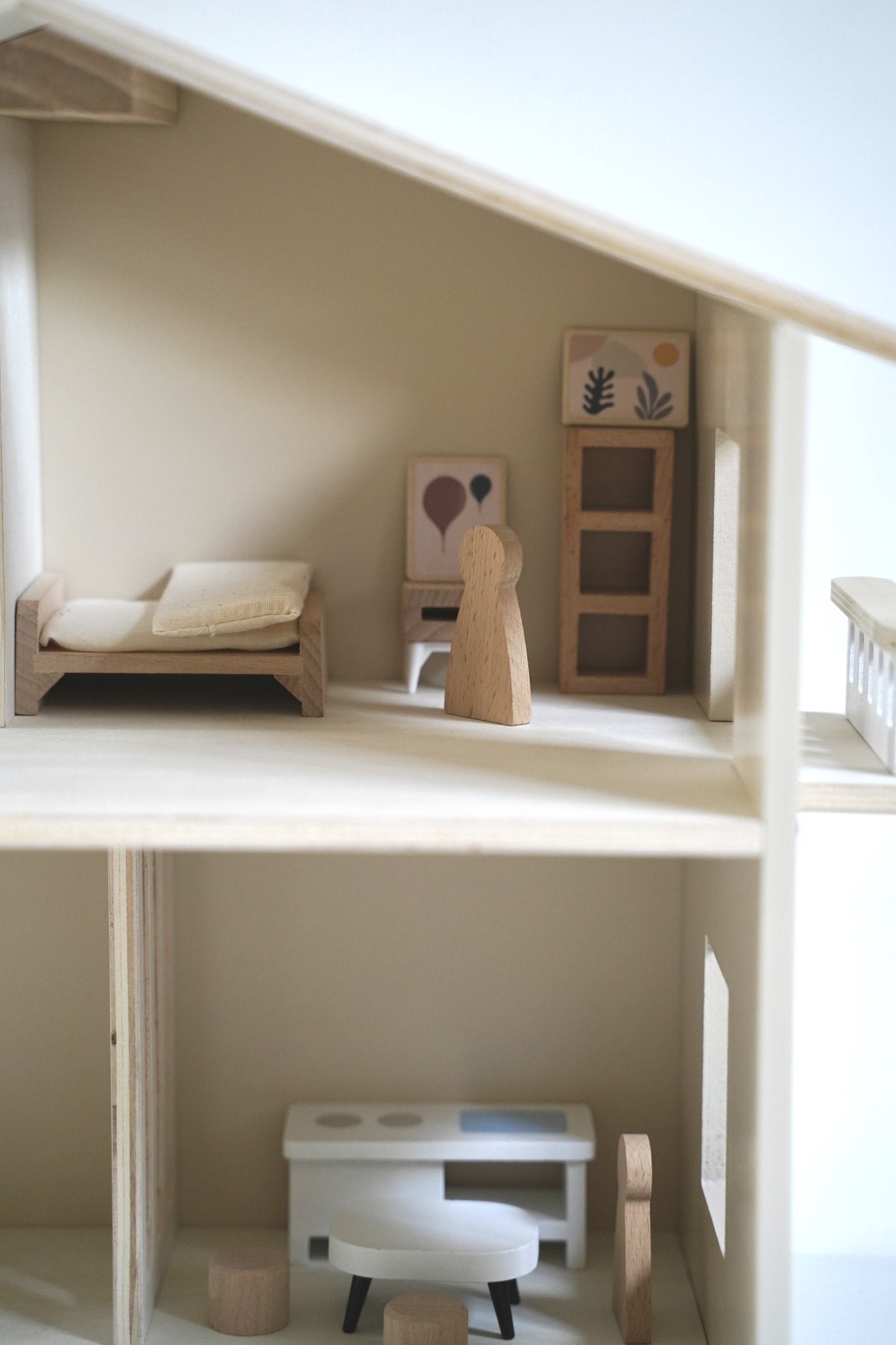 Wooden Doll House Play Set