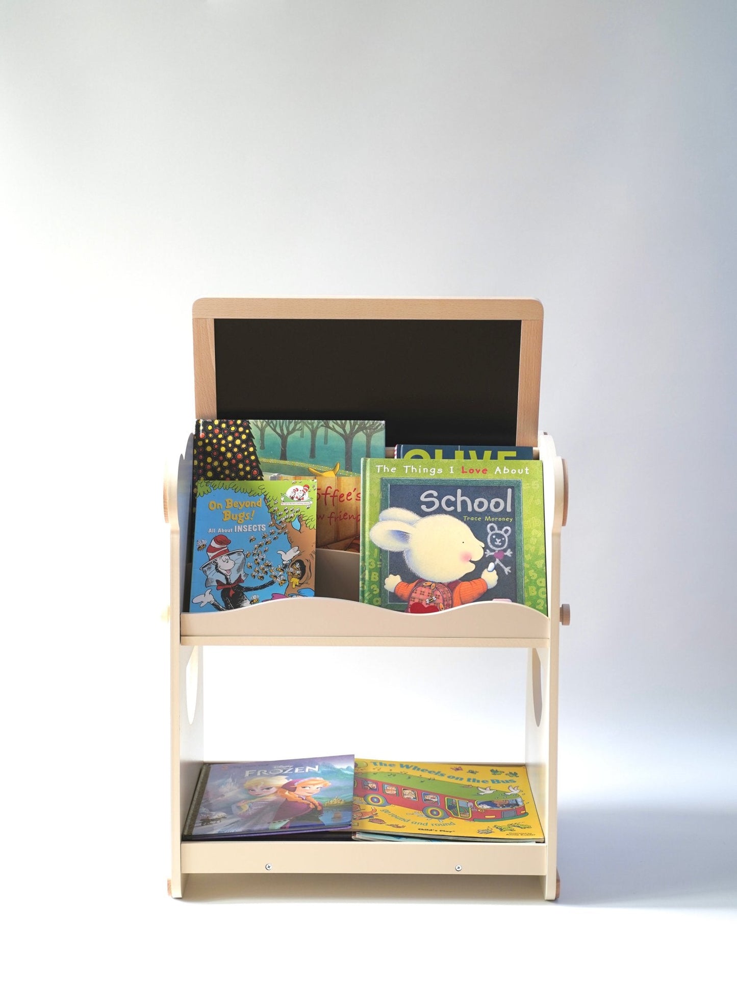 4 in 1 Wooden Bear Bookshelf and Easel