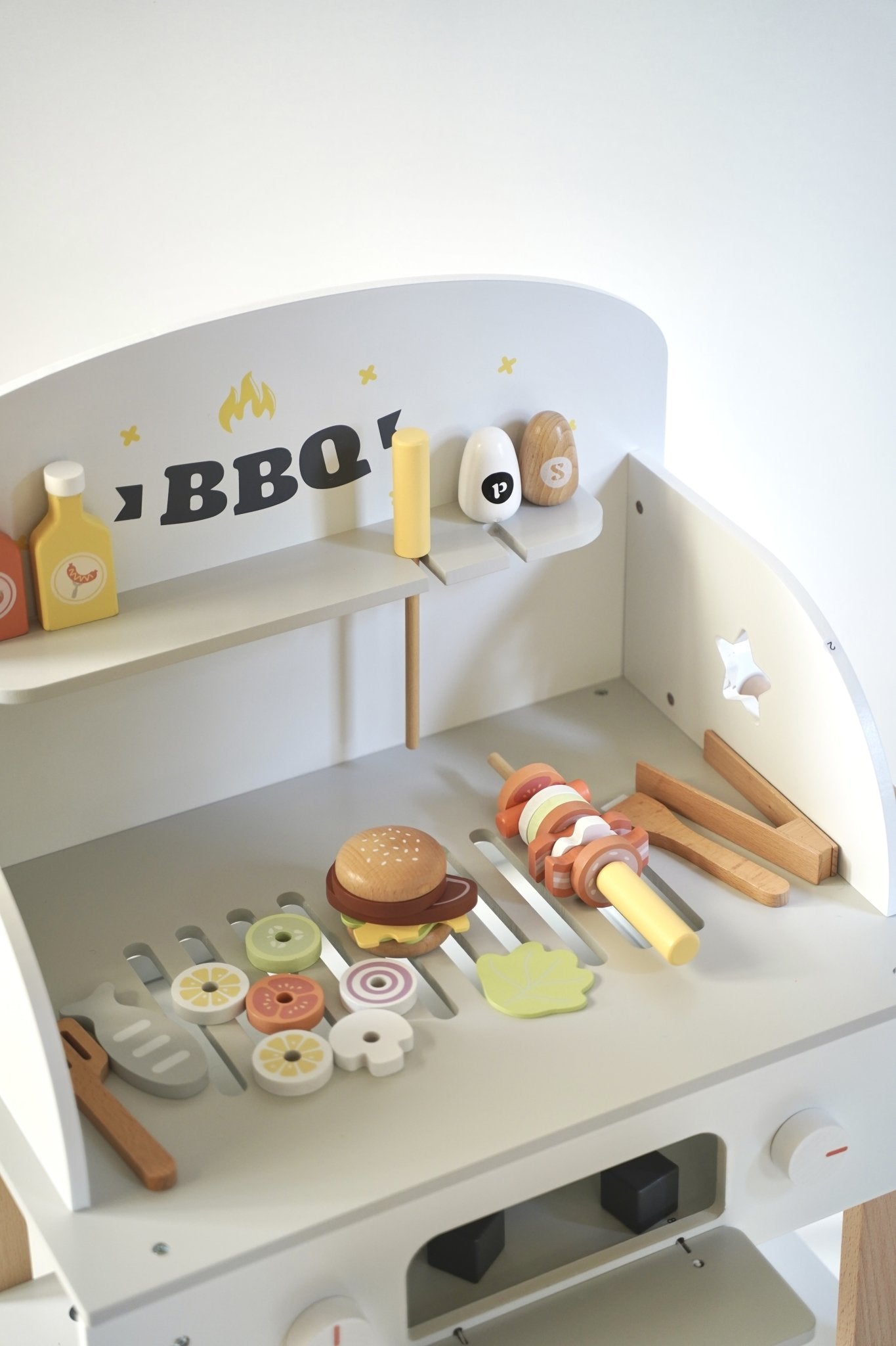 Wooden sale play bbq