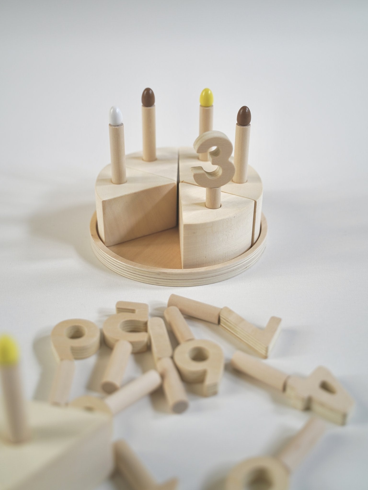 Wooden Birthday Cake Playset