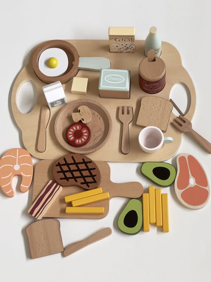 Wooden Breakfast Play Set