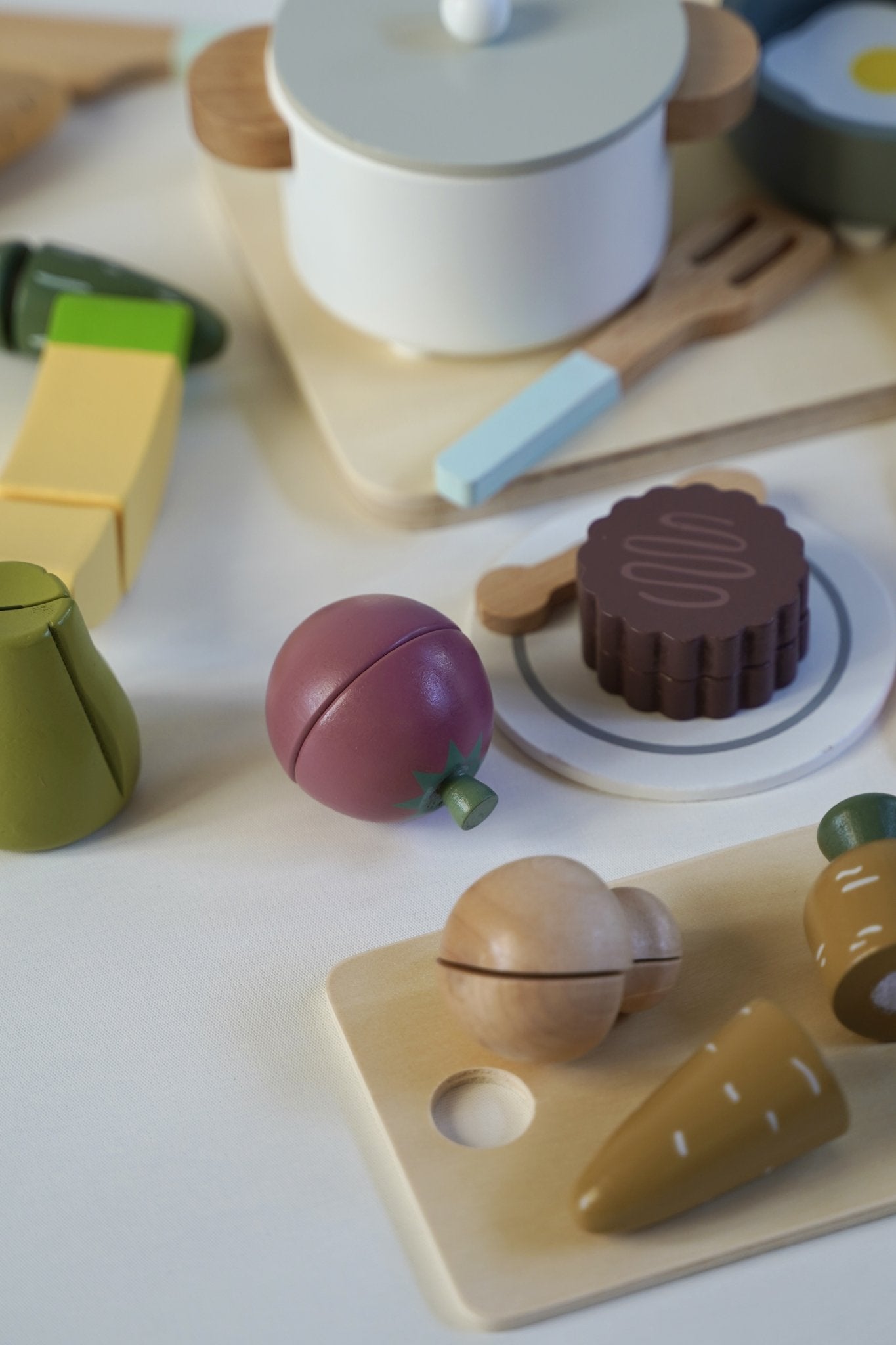 Wooden Cooking Play Set with Utensils