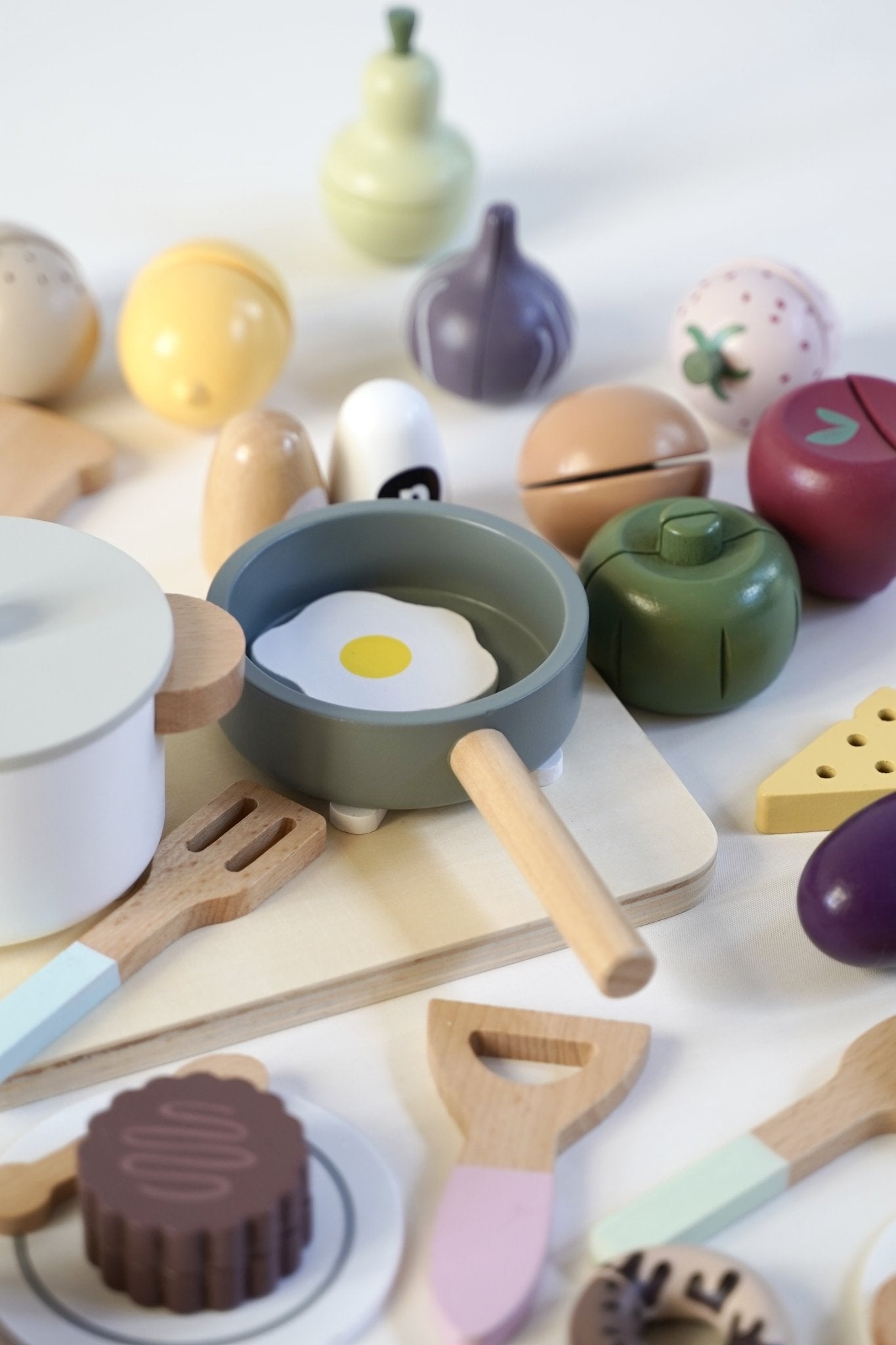 Wooden Cooking Play Set with Utensils | Kids – Giggle Giggle