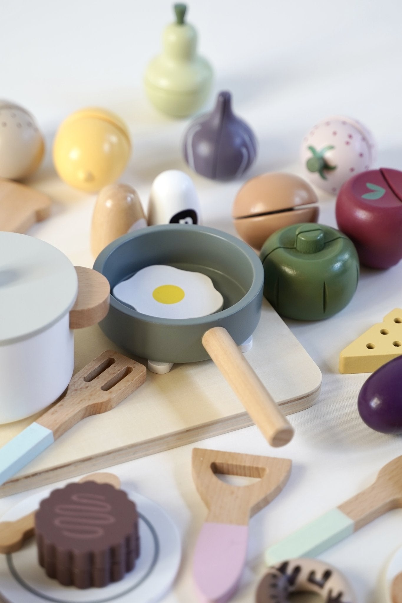 Wooden Cooking Play Set with Utensils