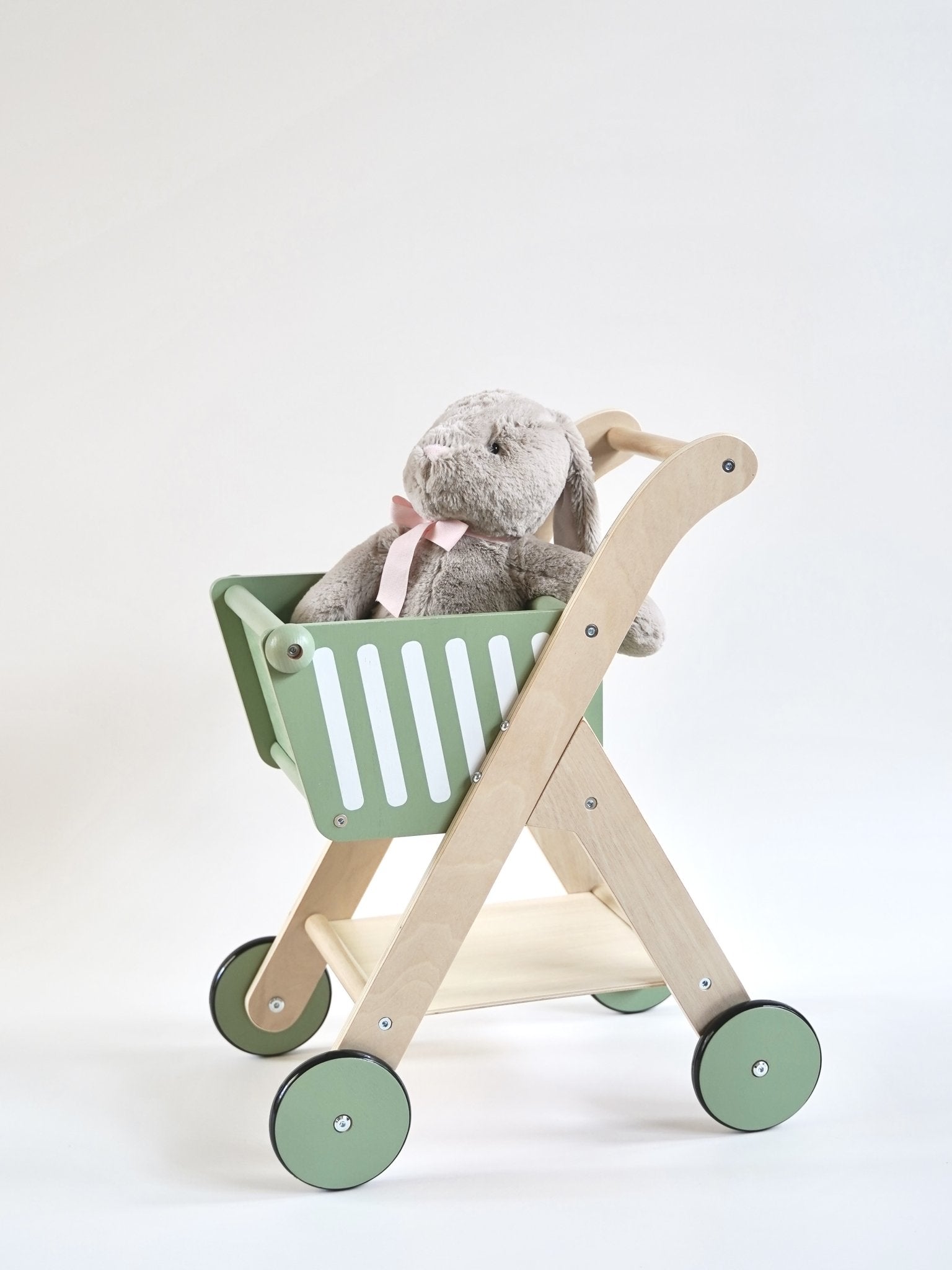 Wooden Shopping Trolley