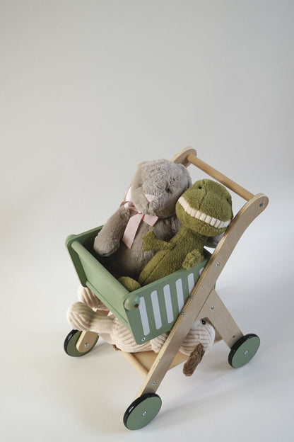 Wooden Shopping Trolley