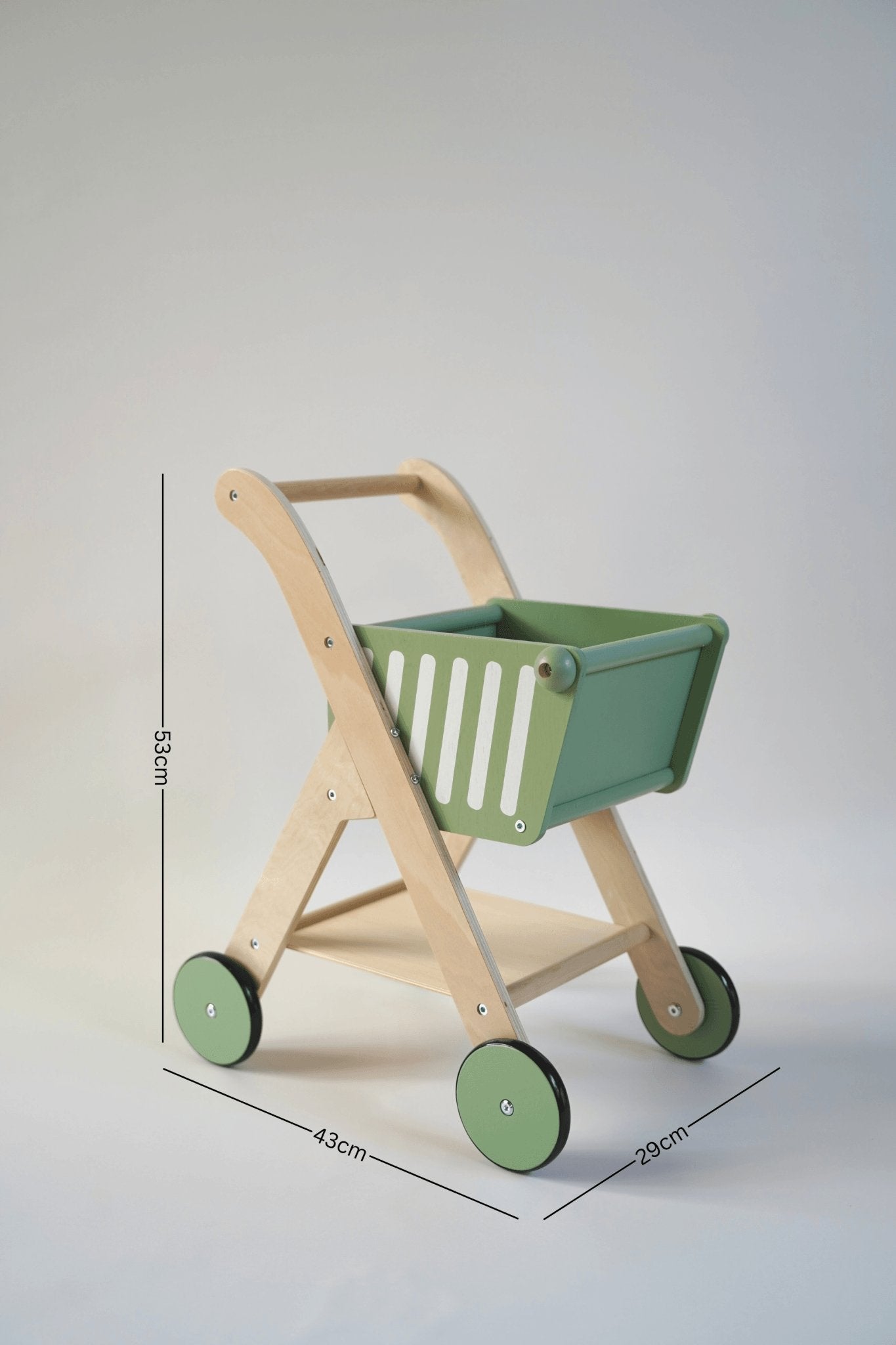 Wooden Shopping Trolley