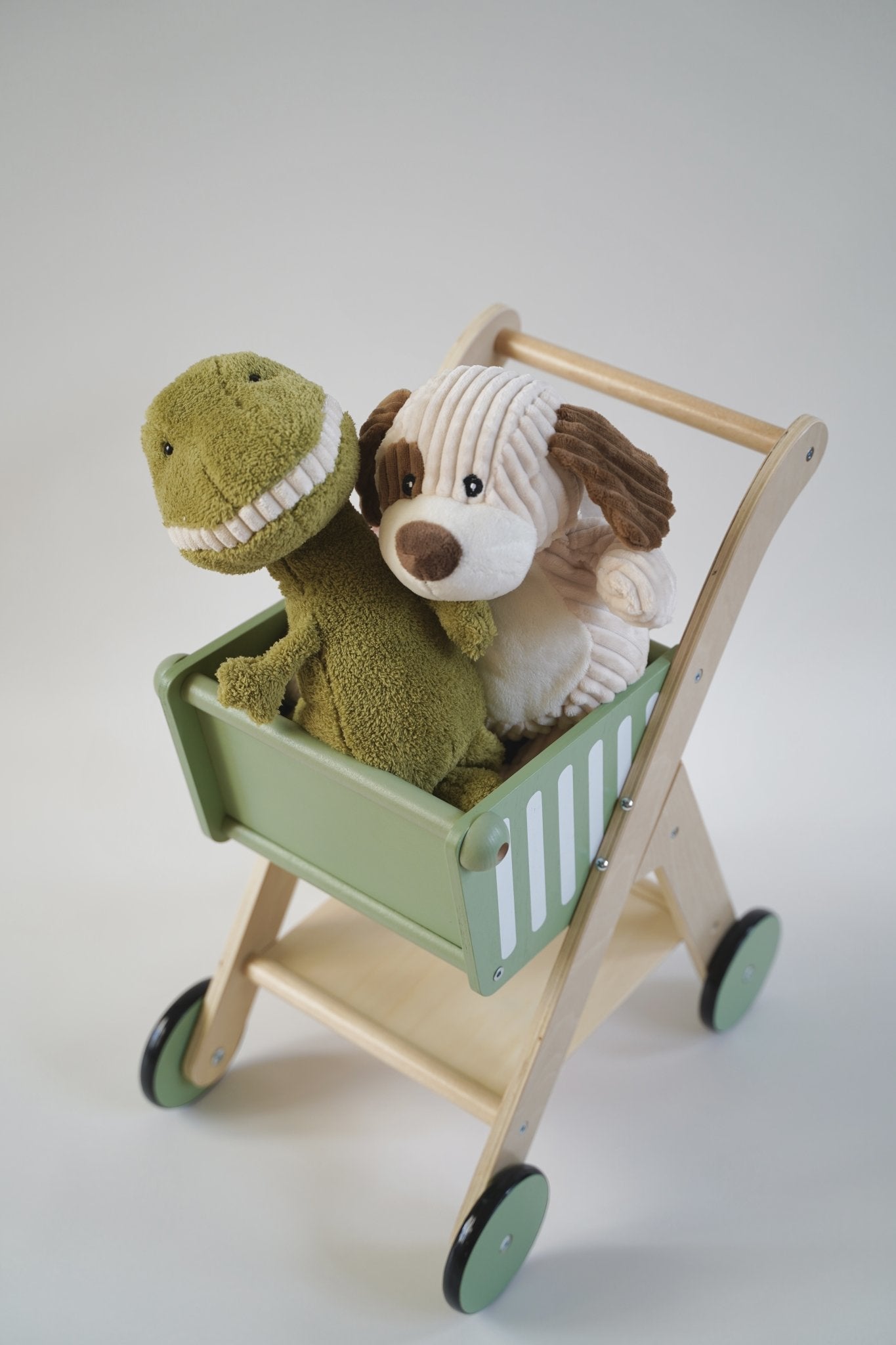 Wooden Shopping Trolley