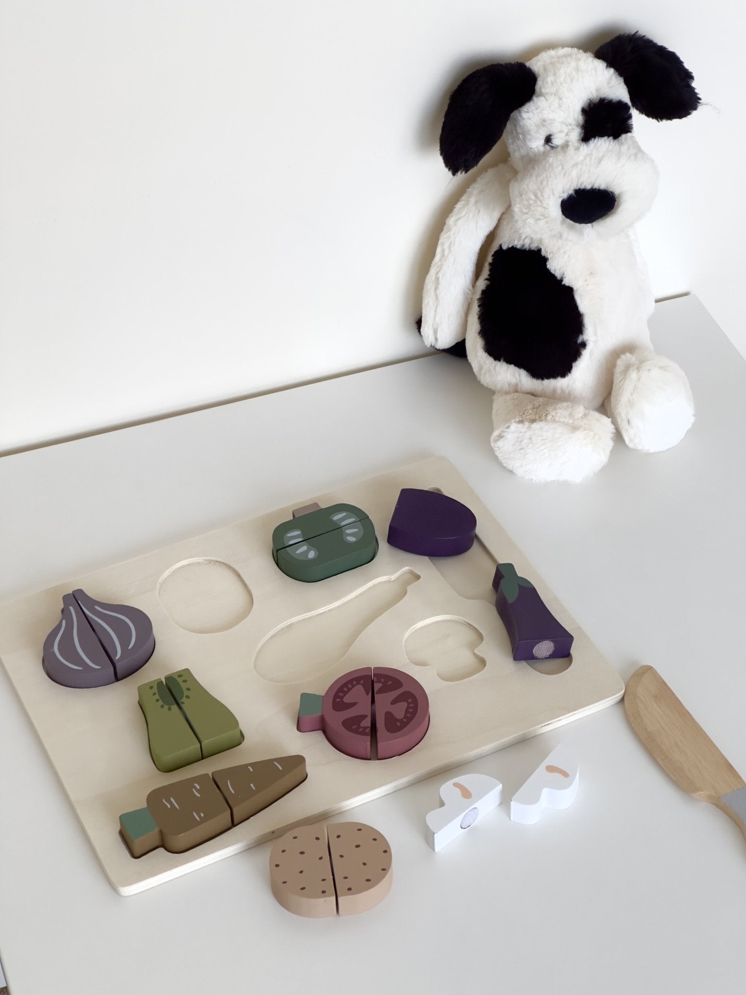 Wooden Cutting Vegetable Set – Giggle Giggle